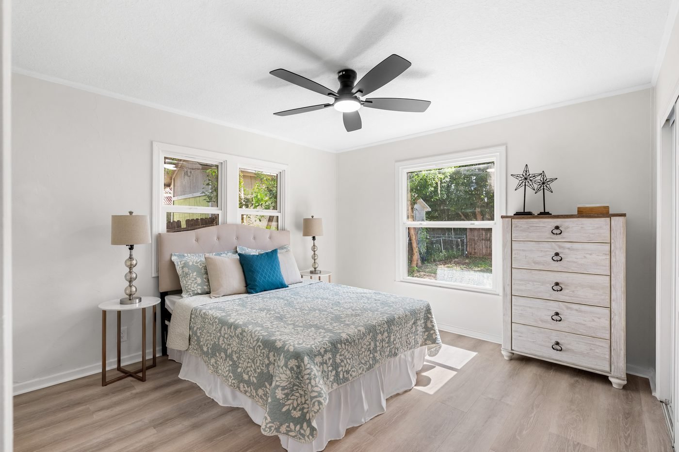 Renovated primary bedroom in Palatka, Putnam County
